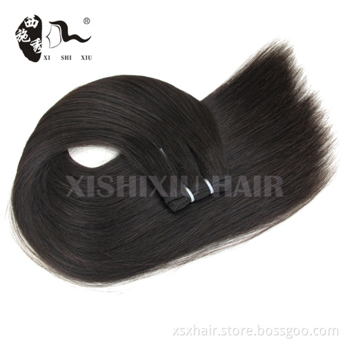 wholesale black beauty supply double drawn 100% chinese virgin remy straight hair